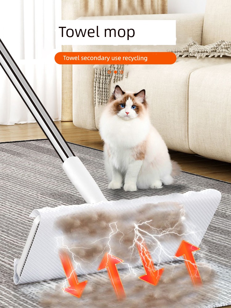 Face Cloth Mop For Home Hand Wash-Free Cloth Clipping Second Use Bean Bag Special Tablet Small Mop Mop Cleaner