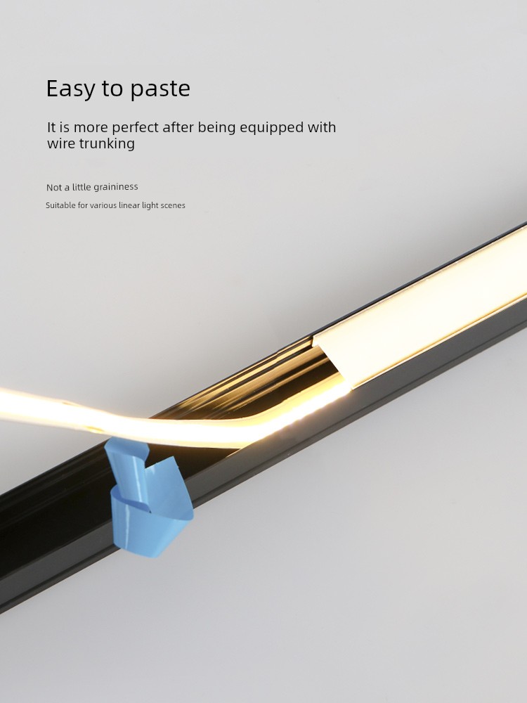 Cob Light with Low Voltage Self-Adhesive Wire-Shaped Soft Light Strip 12 V24v Cabinet Cabinet Living Room 3000K Embedded Aluminum Slot