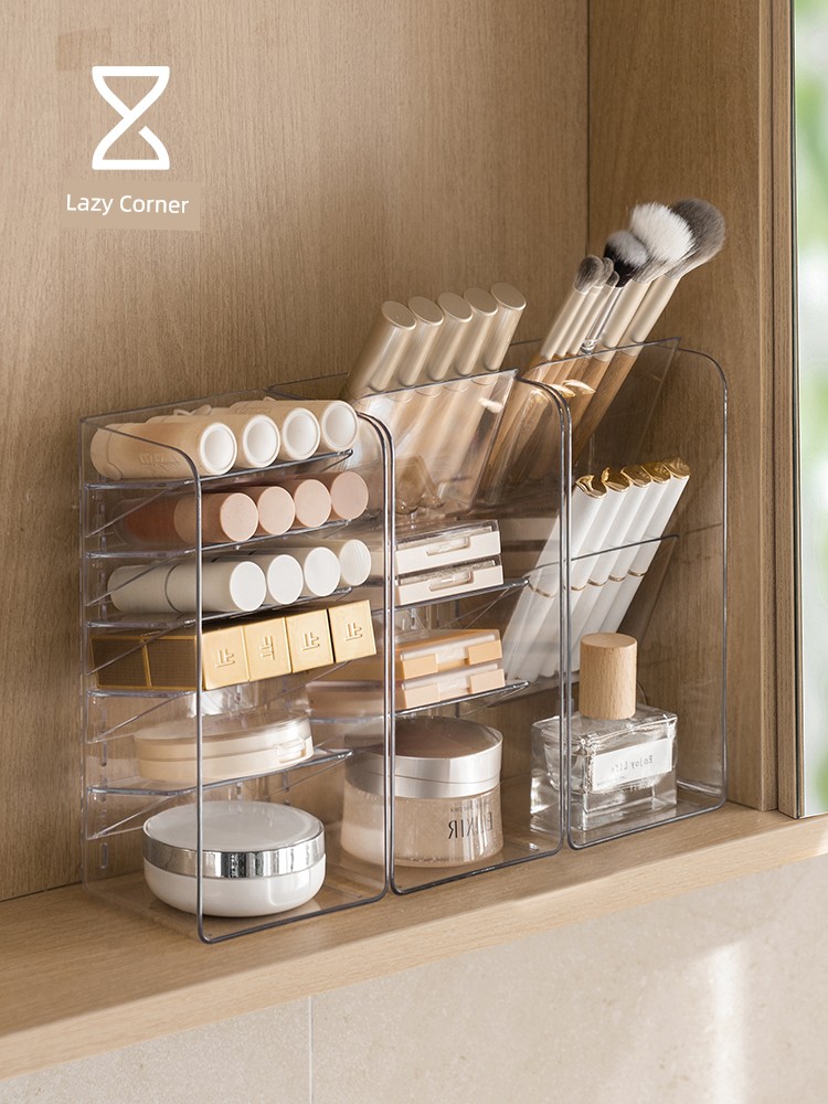 Lanjiaoluo Mirror Cabinet Storage Box Bathroom Lipstick Storage Shelf Desktop Skin Care Products Cosmetic Shelf