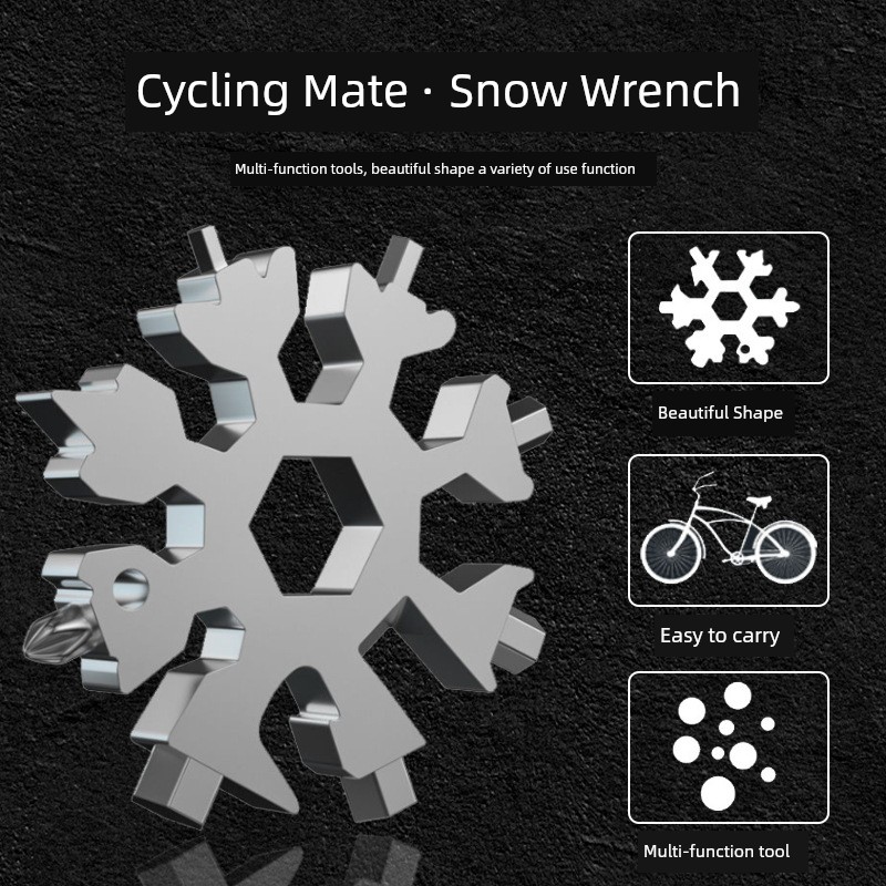 Portable 18-in-1 Multifunctional Hexagonal Octagonal Screwdriver Outdoor Multi-Purpose Hexagonal Snowflake Wrench