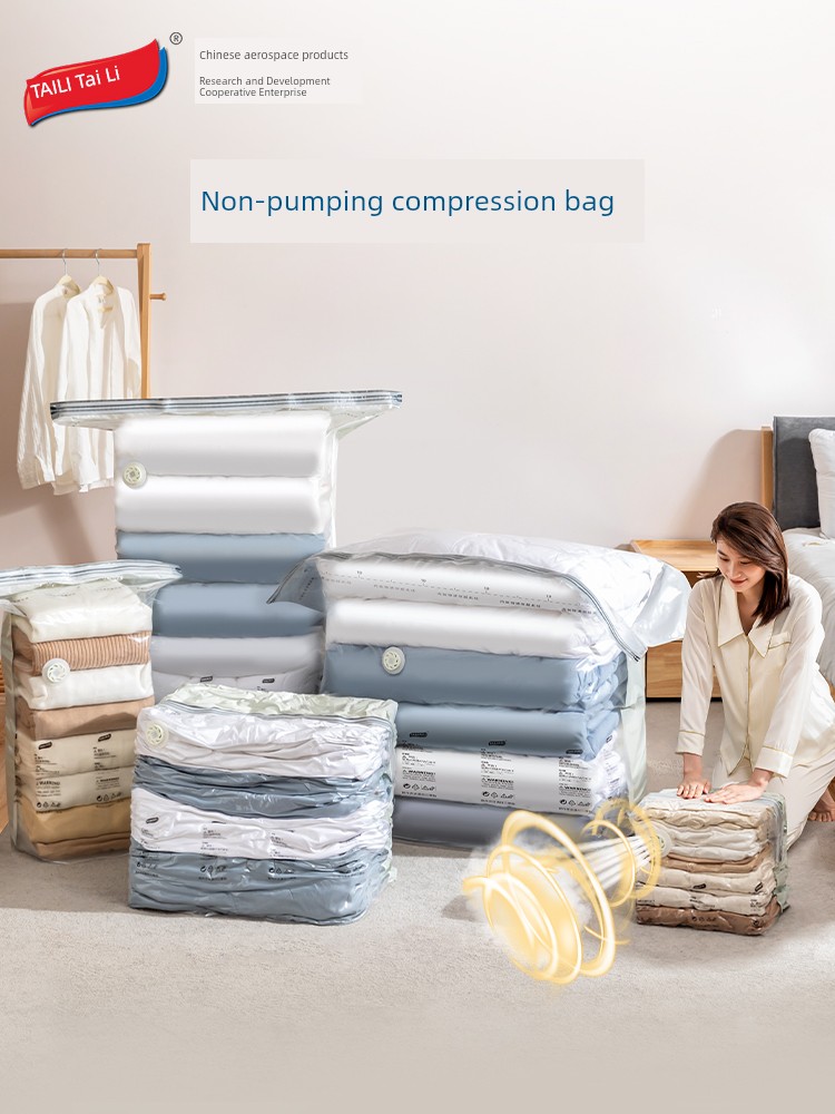 Taili No Pumping Vacuum Clothing Luggage Compression Bag