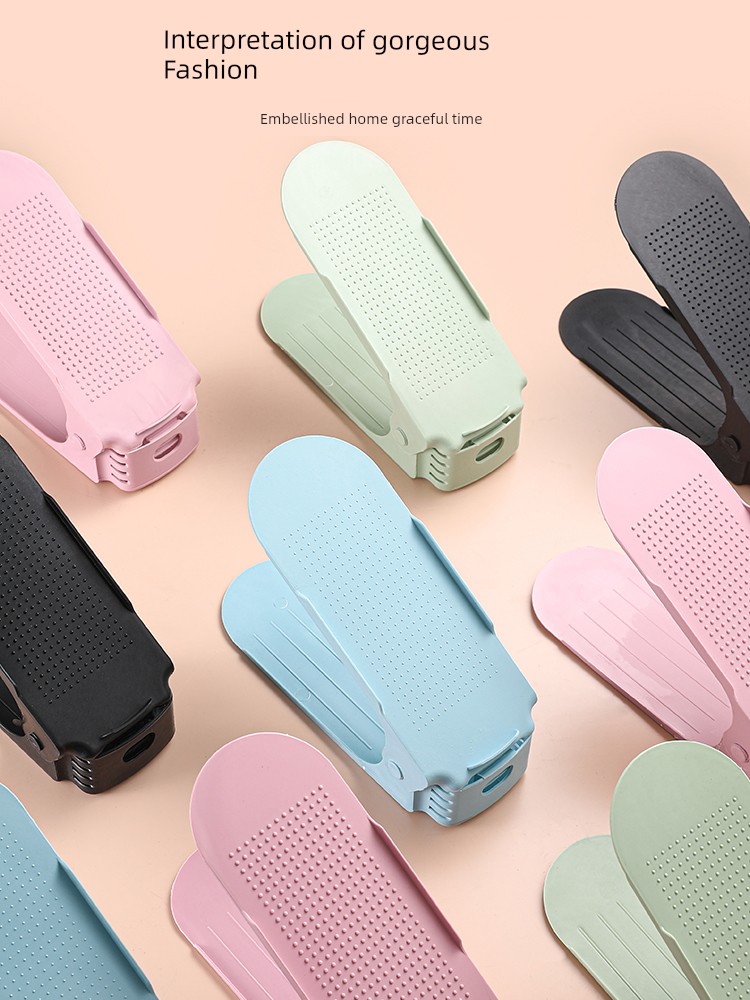 Shoe Storage Fantastic Space-Saving Shoe Box Storage Box For Home Foldable Plastic Shoes Holder Shoe Rack Layered Transparent Shoe Cabinet