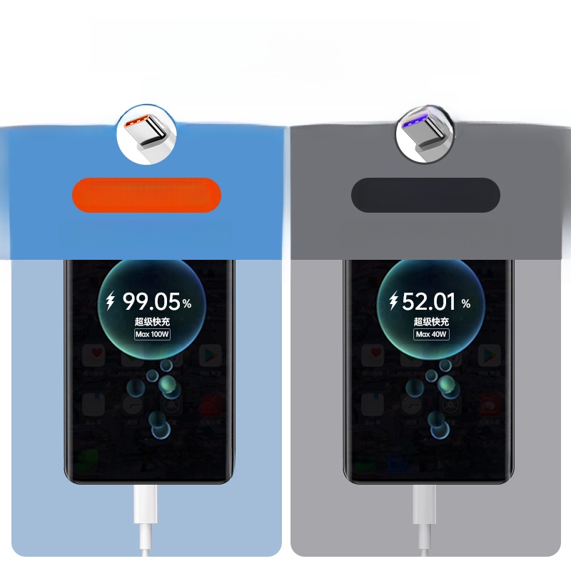 6A Super Fast Charge USB Type-C Cable for Huawei 66W Charger Mate60pro Mobile Phone Tpyec