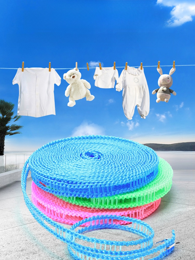 Travel & Outdoor Windproof Roof Balcony Hotel Clothesline