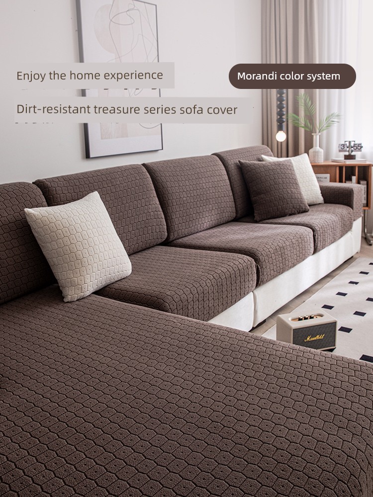 Dove Velvet Sofa Cover All-Inclusive Universal Cover Waterproof 2025 New Arrival Anti-Scratching All Year Round Neutral Cover Cloth Cushion...