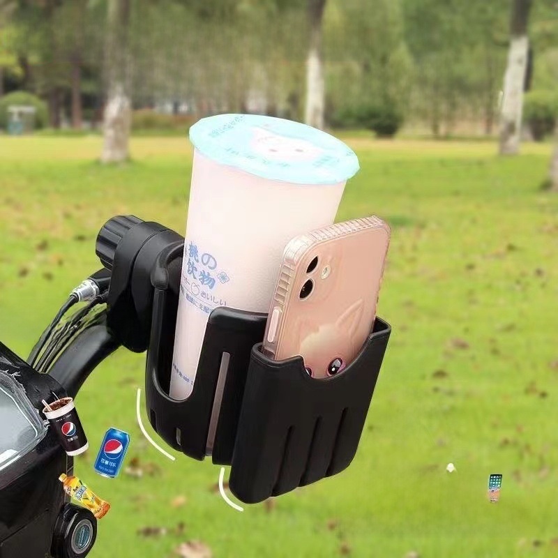 Electric Car Water Cup Holder Battery Car Milky Tea Cup Waterproof Motorcycle Drink Holder Mobile Phone Bracket Bicycle Kettle Frame