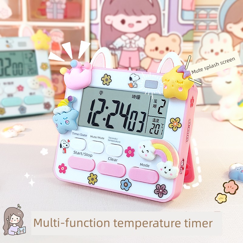 Kitchen Timer Reminder Little Alarm Clock Timer For Home Creative Countdown Stopwatch Student Timer