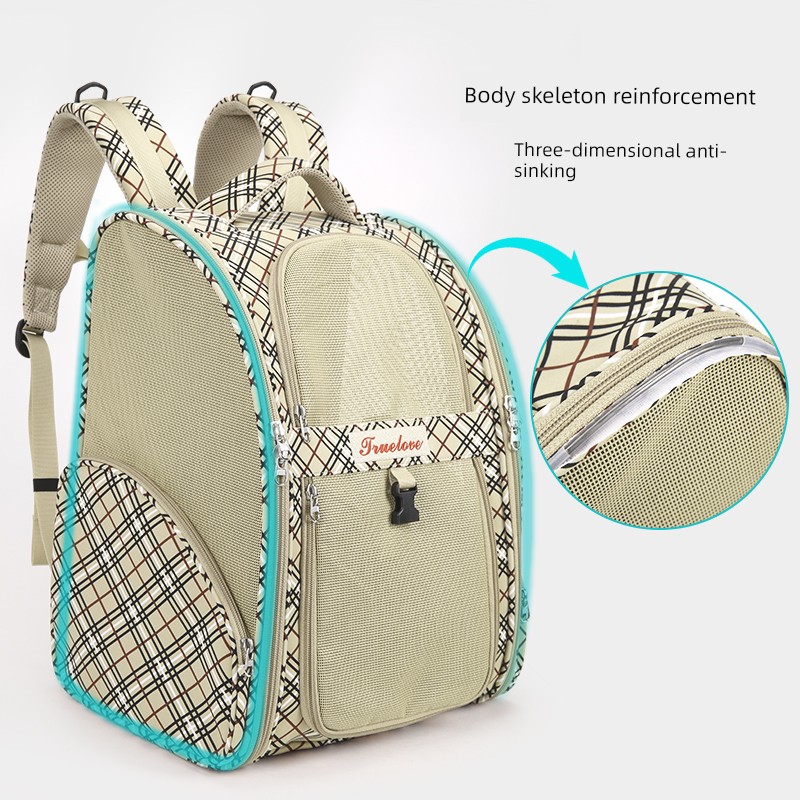 Truelove Pet Backpack Dog Small Size Dogs Teddy Outing Schoolbag Portable Backpack Breathable Bichon Supplies