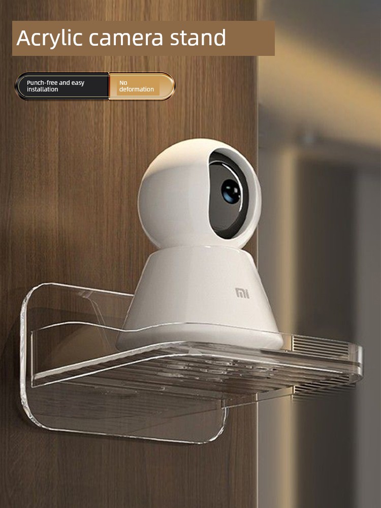 Monitoring Stand Nail-Free Wall Shelf Outdoor Perforated Camera-Free Indoor Wall Mounted Router Shelf