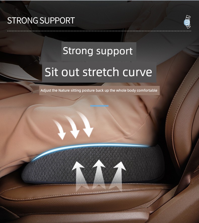 Memory Foam Car Seat Cushion for Comfort Boost