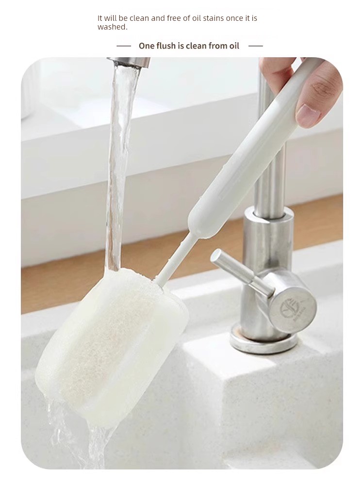 Long Handle Cup Brush Cleaning Brush Water Cup Brush Cup Handy Gadget Multi-Functional Straw Cup Lid Cleaning Rinse Replacement Tea Stain