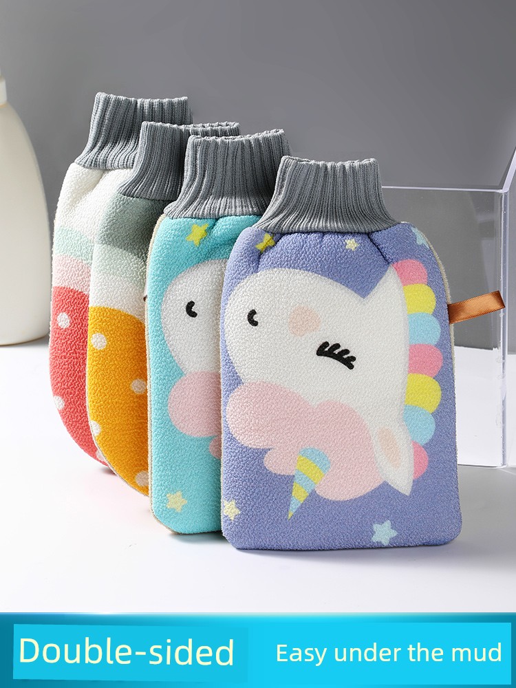 Jujiajia Bath Towel for Women Only Painless Strong Back Rubbing Fantastic Exfoliating Accessories Does Not Hurt Skin For Home Bath Gloves