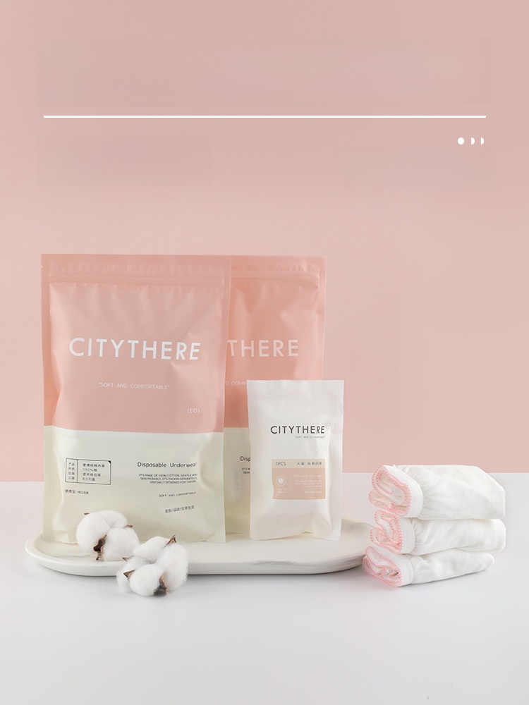 Disposable Underwear Ladies Travel Pure Cotton Intimates Adult Boxer Confinement Maternity Sterile Disposable Pants Daily Disposable