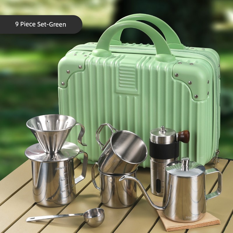 Mongdio Portable Manual Coffee Maker Set - ماكينة...