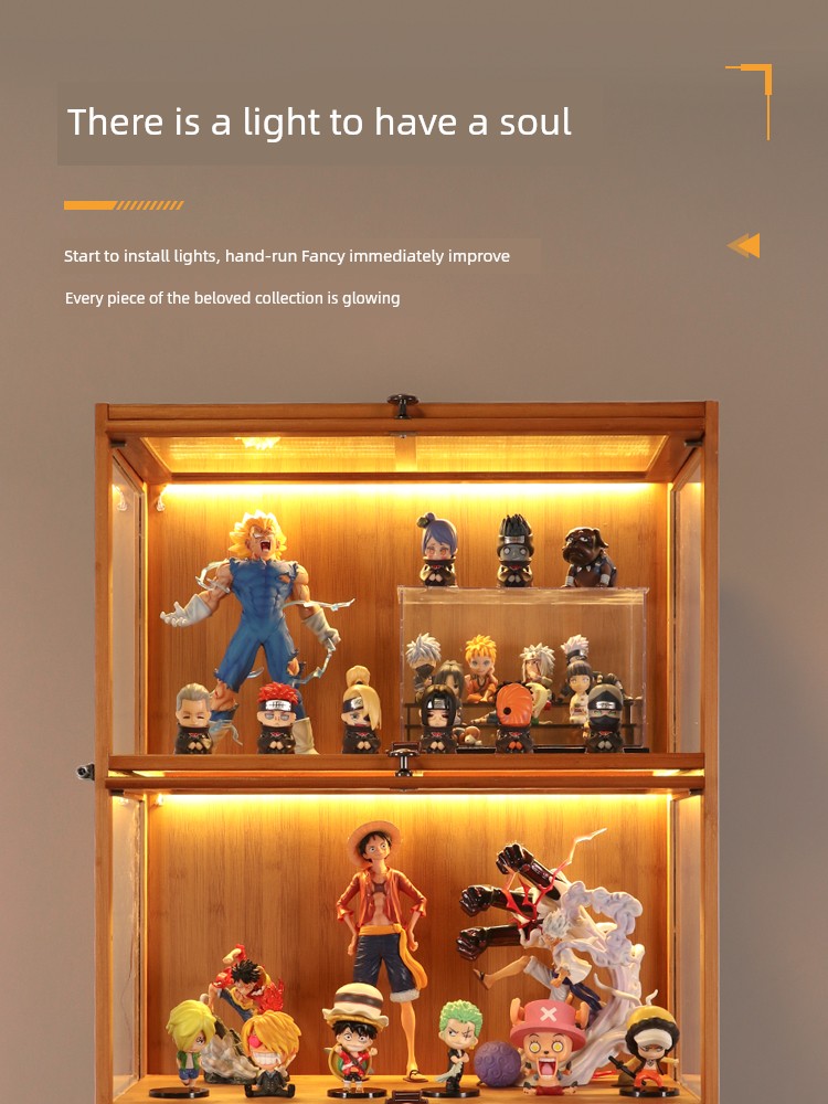 Hand-Made Display Cabinet LED Light Strip Model Cabinet Cabinet Self-Adhesive Line Atmosphere Sensor Slot-Free Special Light Bar