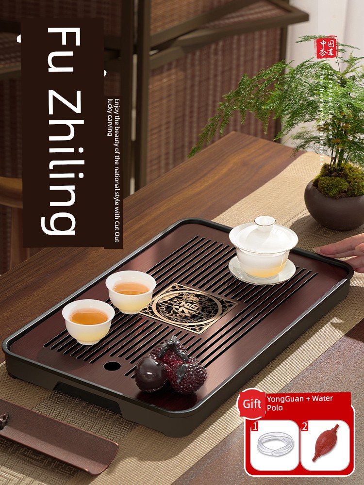Tea Tray For Home 2024 New Arrival Small Tea Table Living Room Draining Tray Wooden Kung Fu Tea Set Dry Pour Small Tea Table Tea Tray
