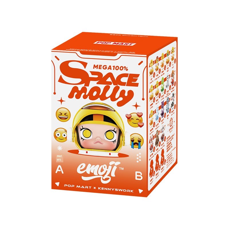 [Activity] Pop Mart Mega Space Molly Emoji™Series Blind Box Hand-Made Complete Set of End Box