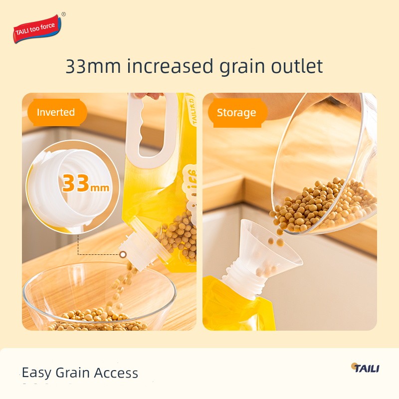 Taili Cereals Buggy Bag Rice Bucket Sealed For Home Insect-Proof Moisture-Proof Rice Storage Container Storage Box Handy Gadget