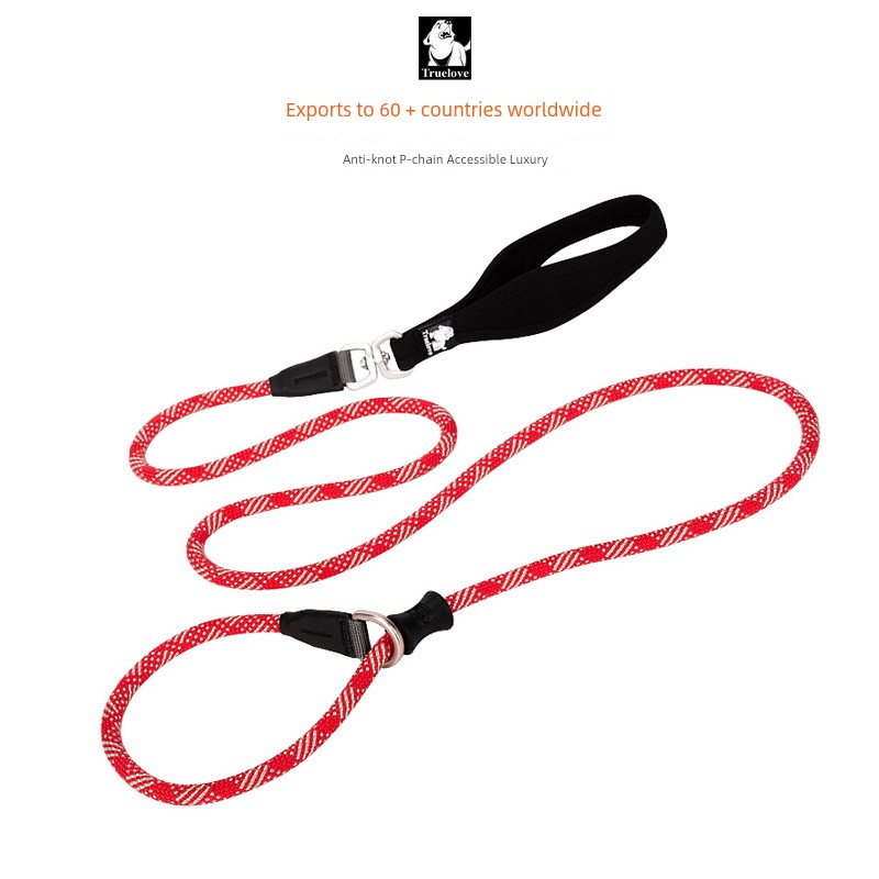 Truelove Pet Dog Hand Holding Rope Chain Supplies P Chain Dog Walking Explosion-Proof Medium Large Dog Golden Retriever Corgi