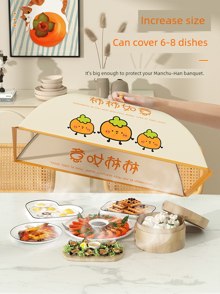 Vegetable Cover 2024 New Arrival For Home Dish Cover Foldable Food Leftovers Food Cover Table Cover Anti Fly Dust Cover