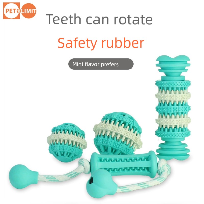 Pet the Toy Dog Dog Toy Bite-Resistant Puppy Tooth Cleaning Molar Munchkin Soothing Chews Tooth Cleaning Puzzle Non-Toxic Golden Retriever Toy Ball
