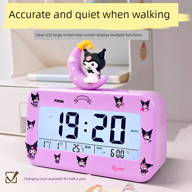 Alarm Clock Students Use Kids Desktop Electronic Clock Digital Alarm for Boys and Girls to Get up Self-Discipline Handy Gadget