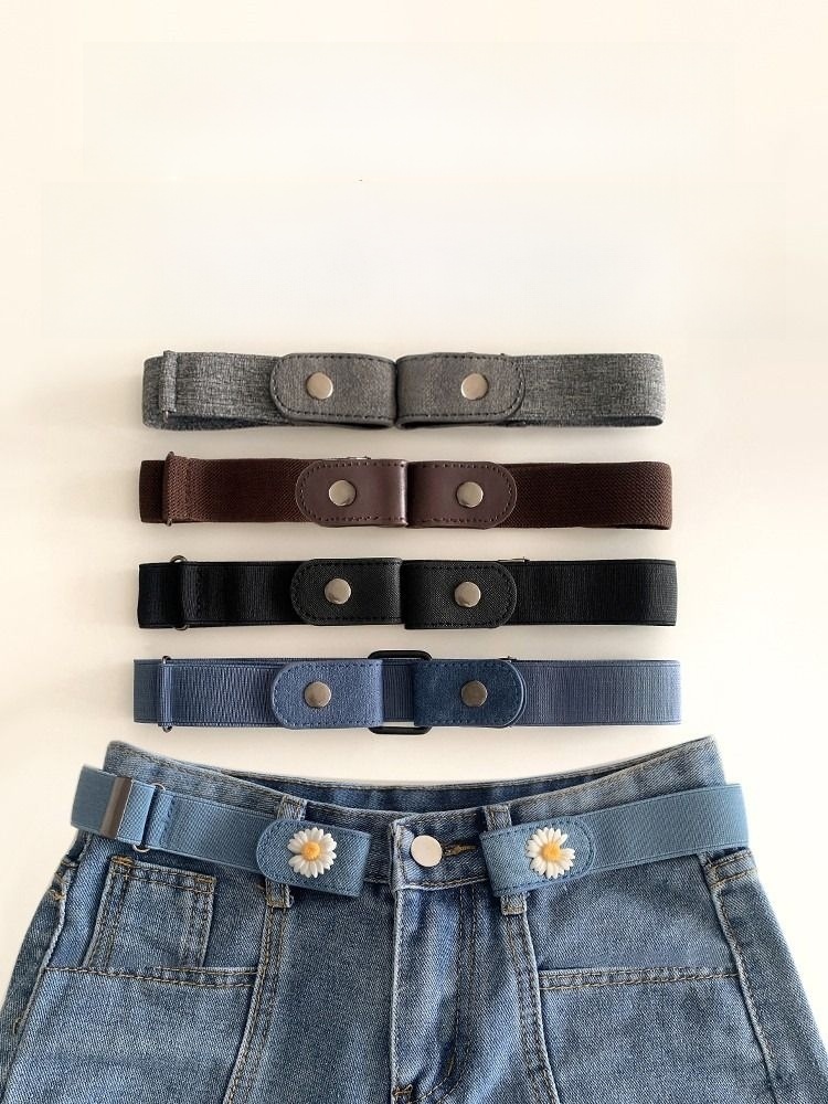 Bean Bag Belt Women's Denim Pants Elastic and Waisted Handy Gadget Belt Waist Circumference Big Change Small Waist of Trousers Tightening Handy Gadget New Arrival