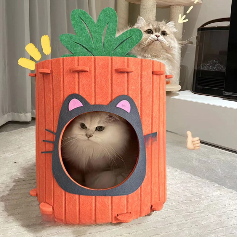 Carrot Three-Dimensional Multifunctional Security Cat Nest