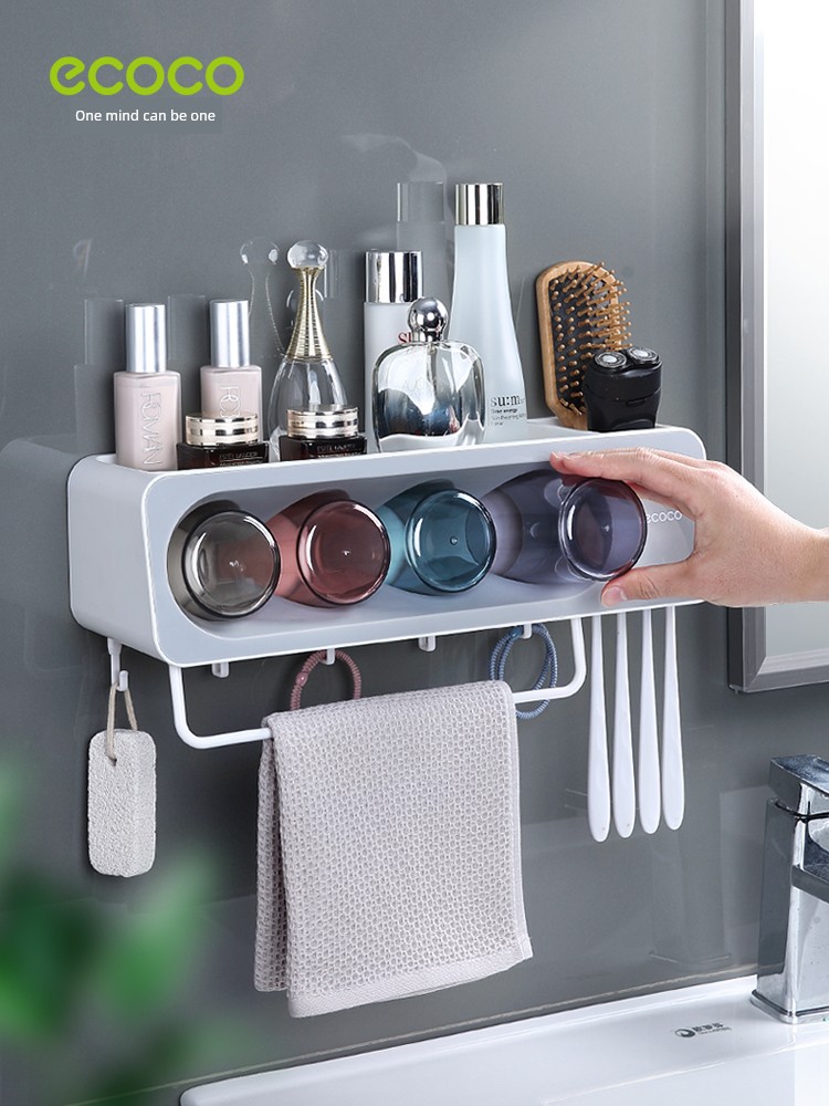 Toilet Punch-Free Gargle Cup Automatic Toothpaste Squeezing