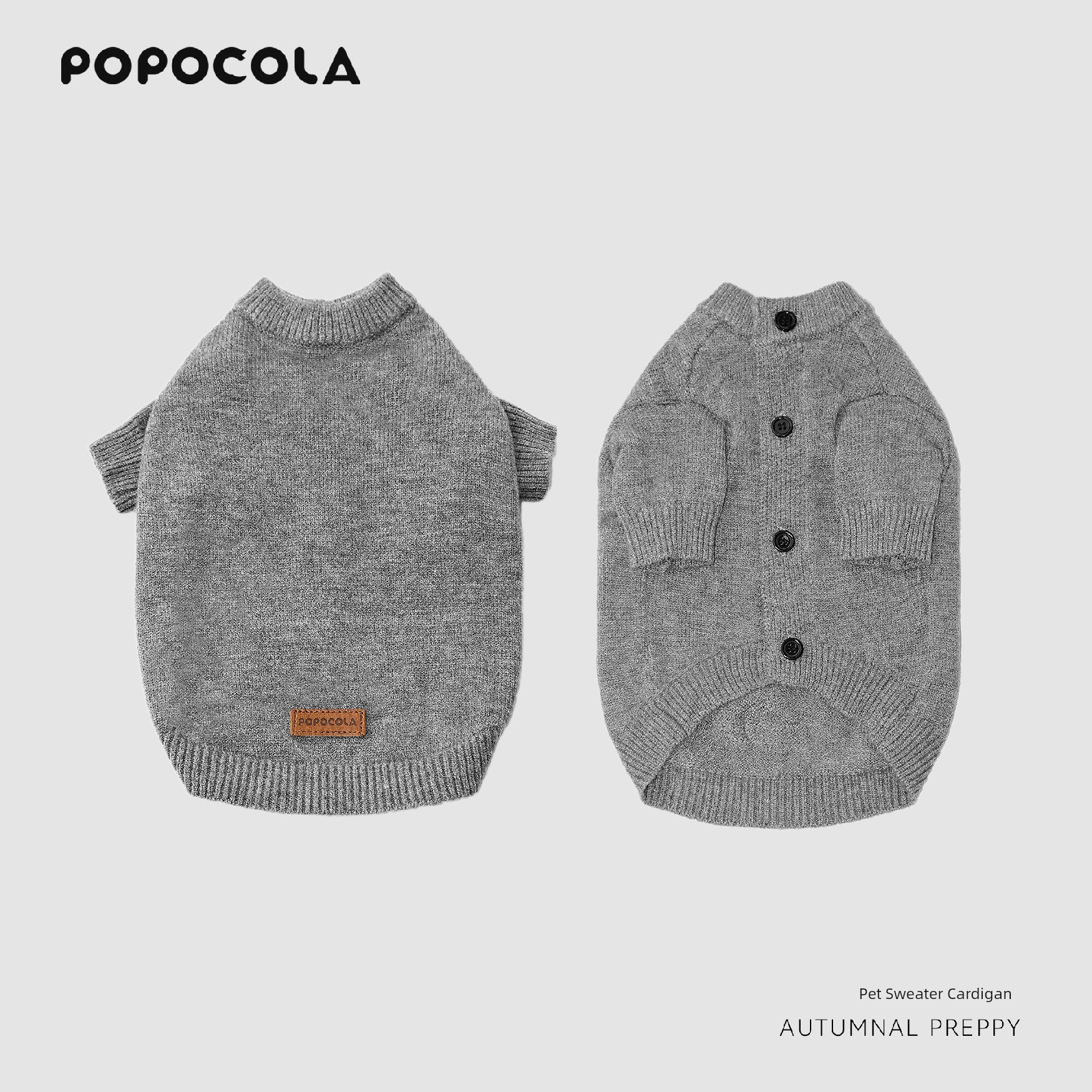 Popo Dog Sweater Puppy Clothes Pet Cat Teddy Bichon Autumn German Small Size Dogs Corgi Autumn and Winter