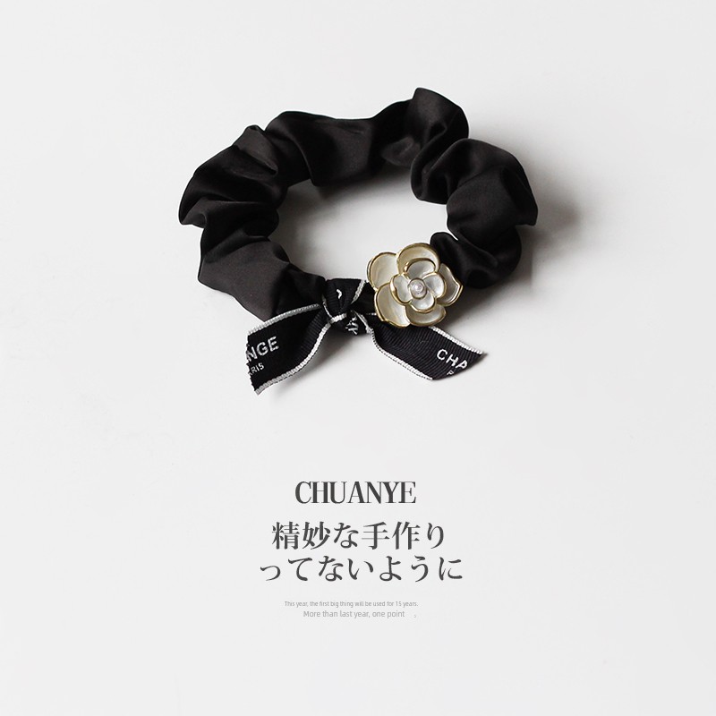 Kawano Small Intestine Internet Celebrity Temperament Hair Rope Classy Camellia