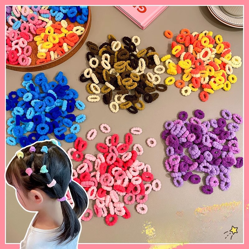Baby Girl Baby Towel Ring Hair Rope High Elastic Rubber Band