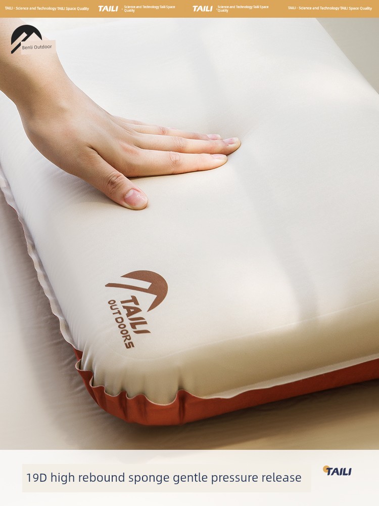 Taili Outdoor Automatic Inflatable U-Shaped Neck Pillow Inflatable Pillow Portable Inflatable Travel Neck Pillow Camping Pillow