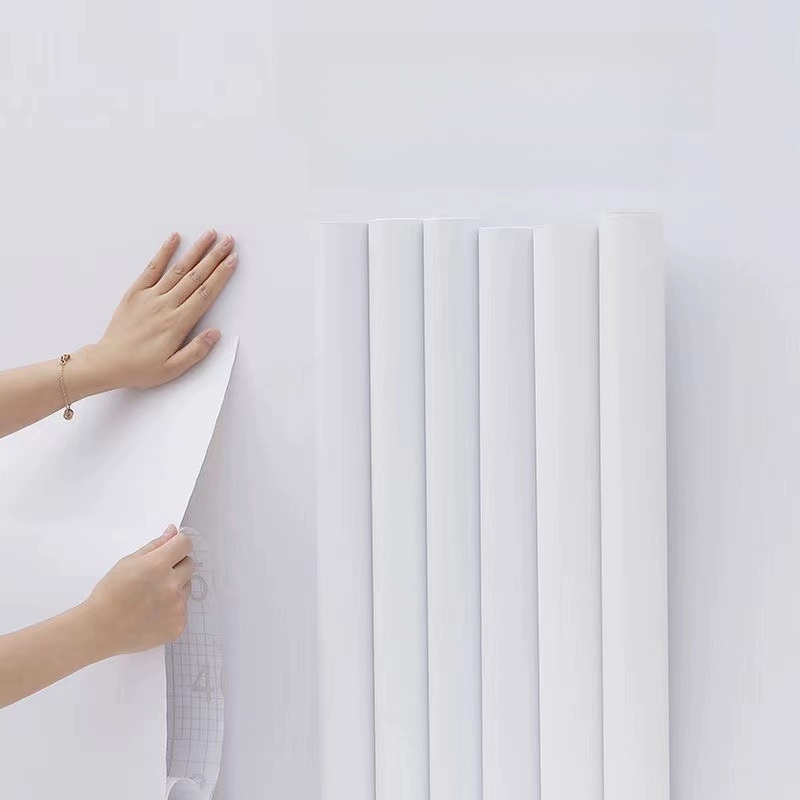 Wallpaper Moisture-Proof TV For Home Bedroom White Wallpaper