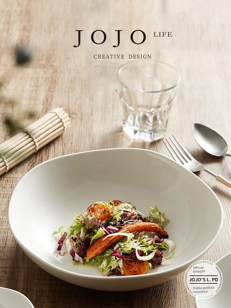 Jojo's L. Pd. Existing. Hotel Restaurant Wave Salad Bowl Ceramic Japanese Noodle Bowl | Existing