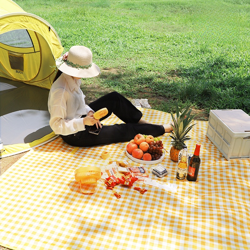 Disposable Picnic Mat Outdoor Moisture Proof Pad Thick and Portable Outing Mat Barbecue Picnic Blanket Anti-Fouling Tablecloth