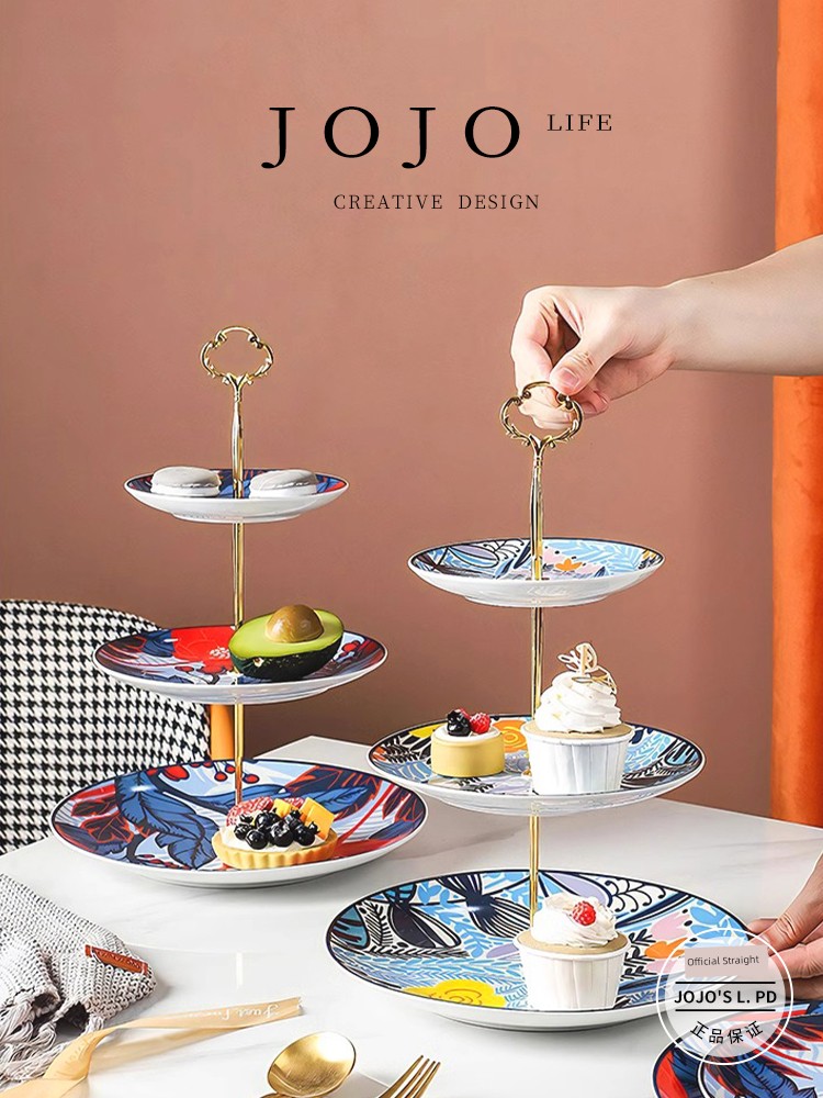 Jojo's L. Pd. Hope. Fruit Plate European Entry Lux Ceramic Creative Living Room Household Tray | Panzi