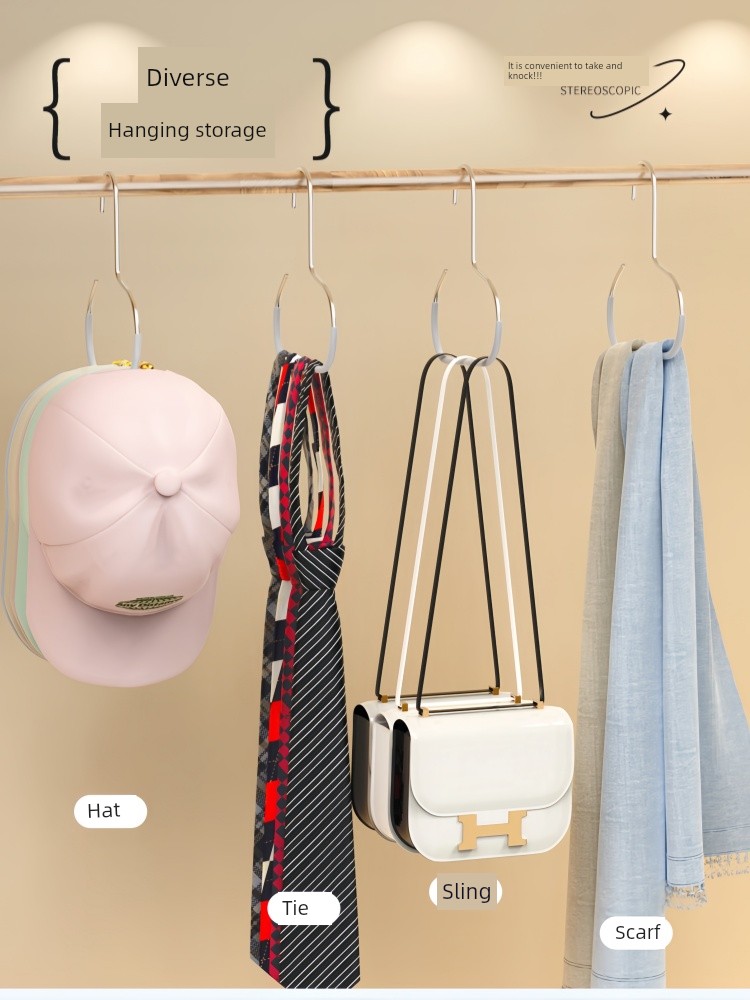 Almacenamiento de Sombreros Fantástico Colgante Interior de Armario de Dormitorio Correa para Gorra de Béisbol Lengua de Pato para el Hogar Exhibidor Multifuncional