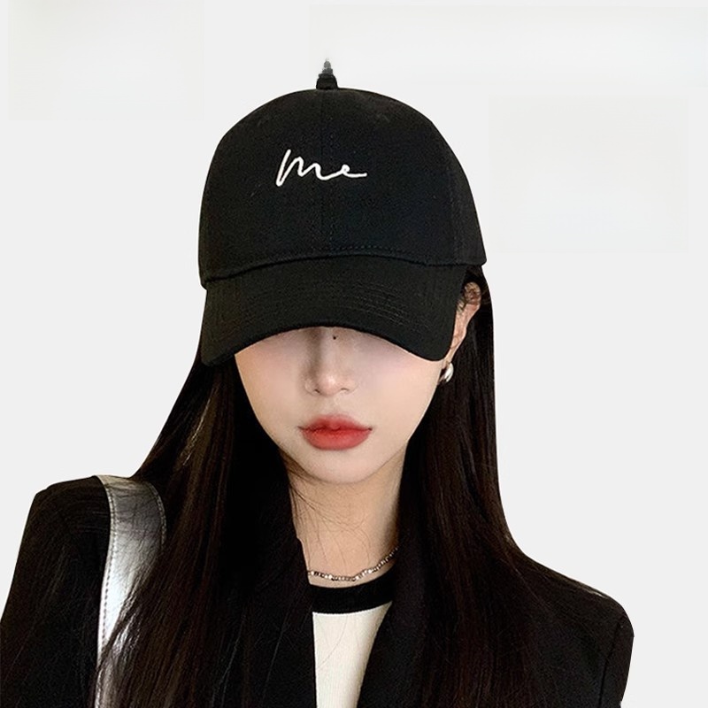 Mlskms-Vautid Women's Big Face Black Deepening Baseball Cap