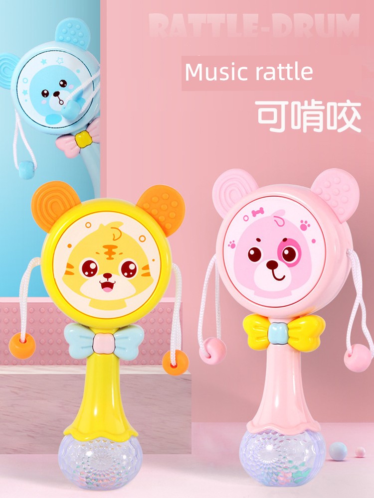 Rattle Toy Early Education Training Baby Rattle Drum