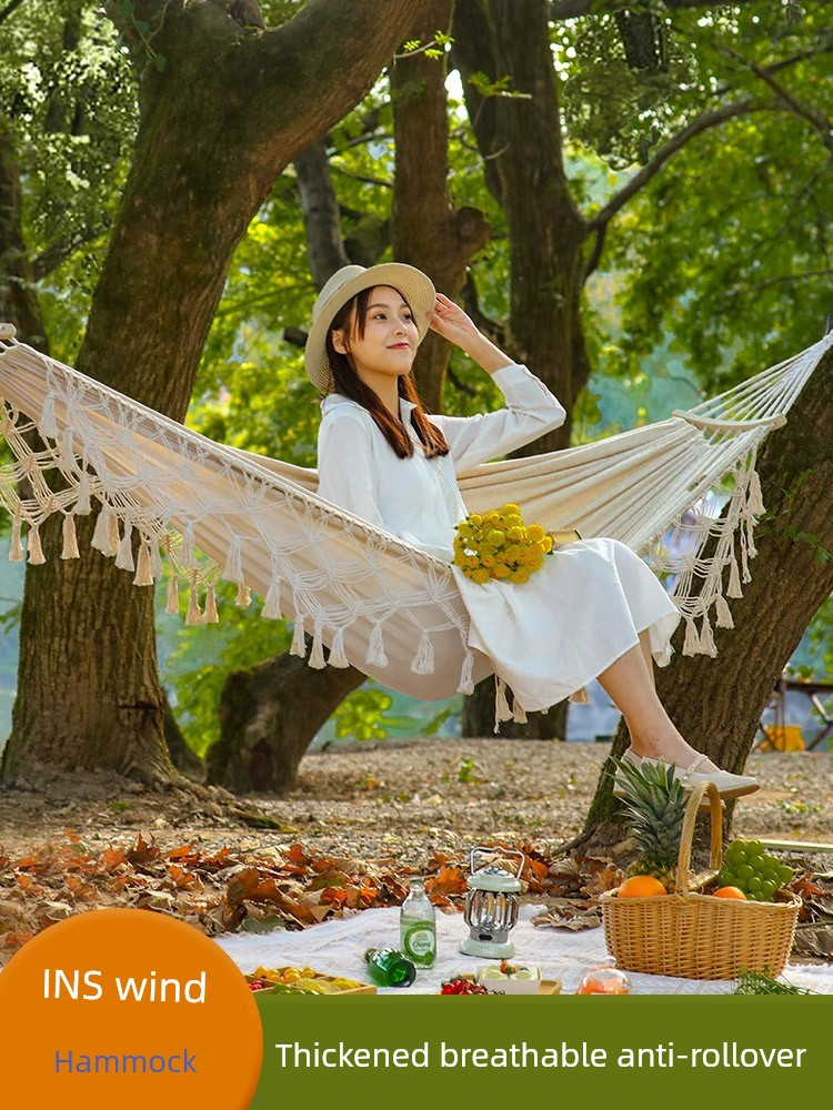 Hammock Outdoor Swing Adults and Children For Home Double Anti-Rollover Field Glider College Students Dormitory Bedroom Fall off Bed