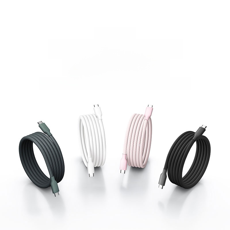 [New] Xiaomi 6A Magnetic Self-Storage Woven Fast Charge Data Cable Type-C Interface Long USB-C to USB-C Desktop Portable
