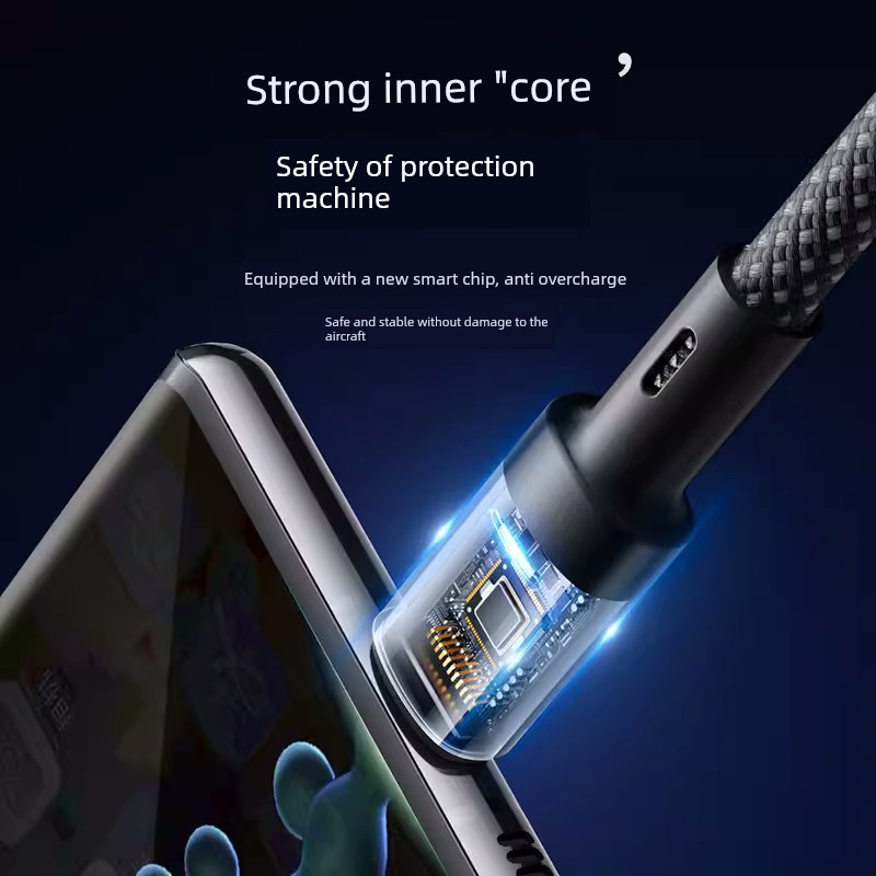 Applicable to Fast Charge Data Cable Charger Mobile Phone Super Fast Charge Fast Charge Data Cable Typec Data Cable Charging Cable Genuine Goods Applicable to Android Mobile Phone TPC Fast Charge Data Cable Flash Charging Cable