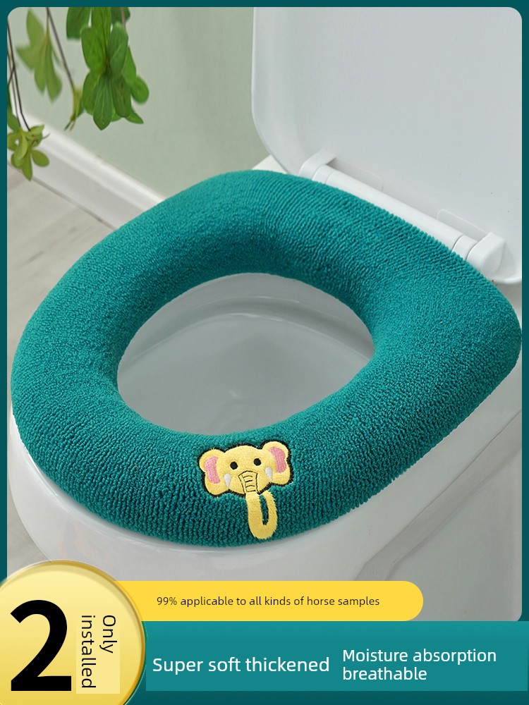 Domestic Toilet Winter Thickened Washable Toilet Seat Cushion
