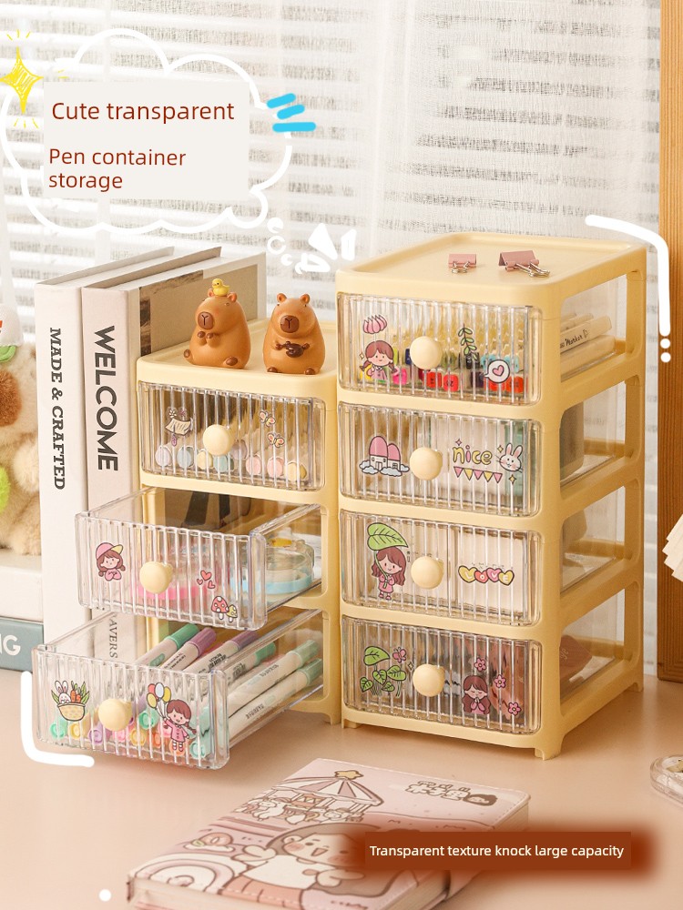 Stationery Cute Style Box Girls' Station Office Desktop