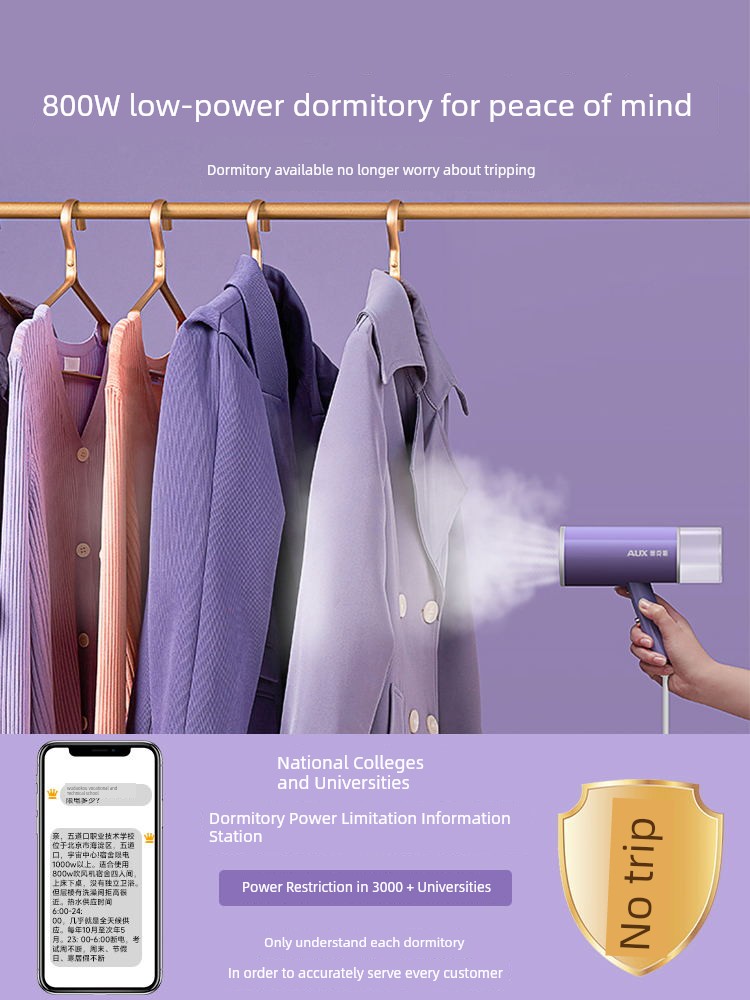 Ox Iron Small Dormitory Handheld Portable Pressing Machines Mini Steam Ironing Machine Travel Ironing Clothes Handy Gadget