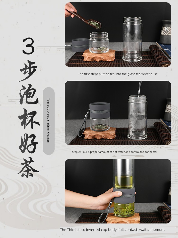 Fuguang Double-Layer Portable Filter Borosilicate Glass