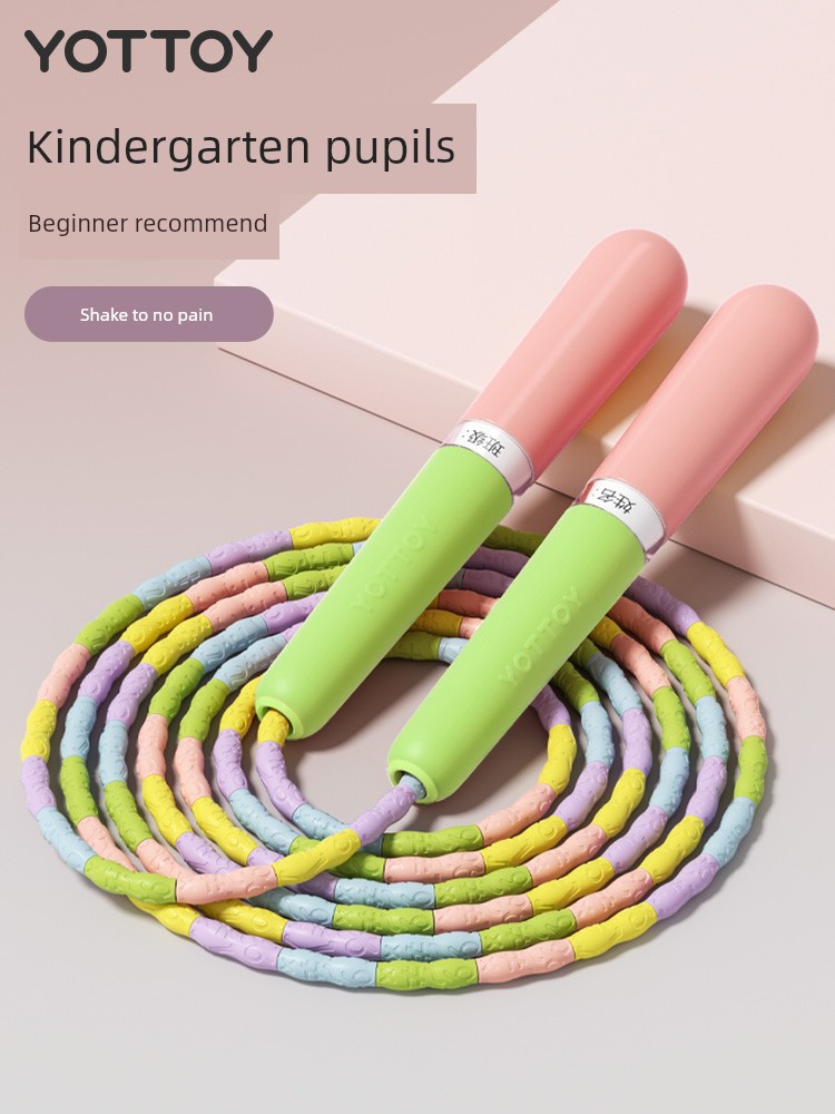 Kids Bamboo Festival Skipping Rope Primary School Students for Kindergarten Adjustable Skipping Rope Skipping Rope Junior First Grade Children Professional Skipping Rope