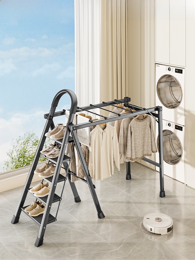 Balcony Multi-Functional Foldable Step-by-Step Upgrade Housewarming Ladder