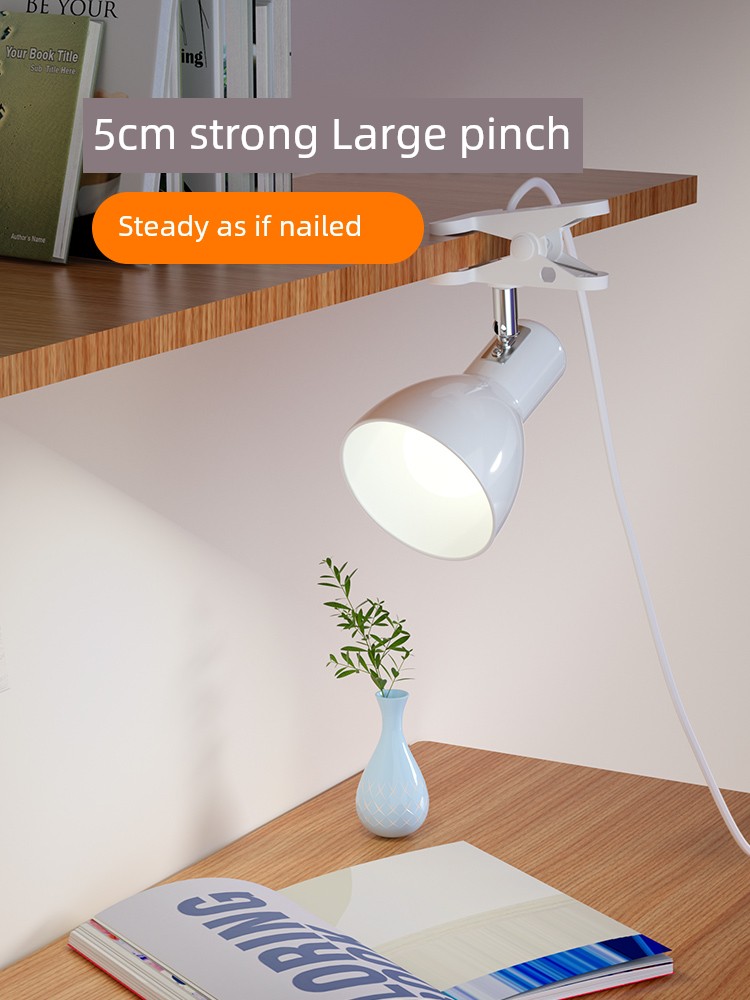 Led Bedroom Bedside Dormitory Plug-in Clip Reading Light